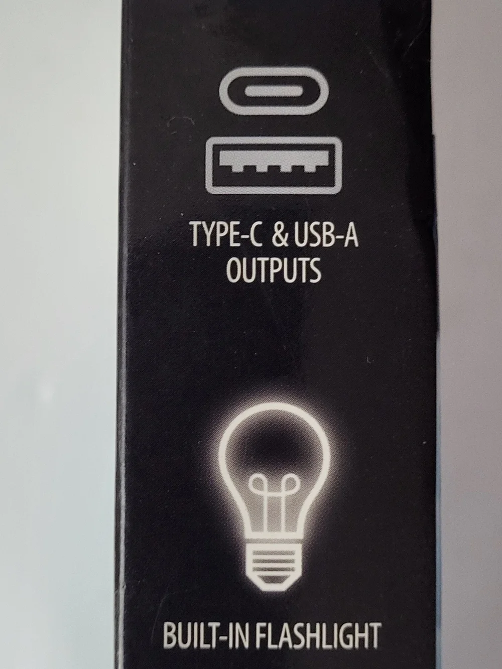 Type-C & USB Power Bank 3600mAh - Black